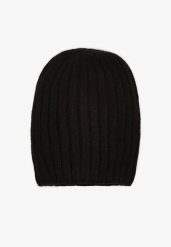 Czarna Prążkowana Czapka Beanie z Wiskozy Enalwenna. Czarne czapki zimowe damskie Born2be, z jeansu. Za 39.99 zł.