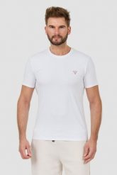 GUESS Biały męski t-shirt Core Tee Str, Rozmiar M. Białe t-shirty męskie Guess, l, z aplikacjami, bez kołnierzyka. W wyprzedaży za 69.99 zł.