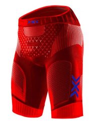 X-Bionic Szorty w kolorze czerwonym do biegania rozmiar: XXL. Czerwone szorty męskie X BIONIC, bez wzorów, z materiału. Za 290.57 zł.