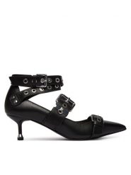 Liu Jo Szpilki Deva 12 SA6021 P0102 Czarny. Czarne szpilki Liu Jo, bez wzorów, ze skóry, bez obcasa. Za 859.99 zł.