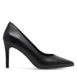 Szpilki Lasocki. Czarne szpilki Lasocki, bez wzorów, bez obcasa. Za 189.99 zł.