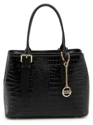 Mia Tomazzi Skórzana torebka "Berengario" w kolorze czarnym - 31 x 24 x 11 cm rozmiar: onesize. Czarne torebki klasyczne damskie Mia Tomazzi, bez wzorów, z materiału, bez dodatków. Za 304.99 zł.