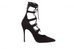 Czółenka Bayla-067 130336 Nobuck Black, Skóra naturalna - 40. Czarne czółenka damskie Bayla, bez wzorów, z materiału, bez obcasa, na szpilce. W wyprzedaży za 89.10 zł.