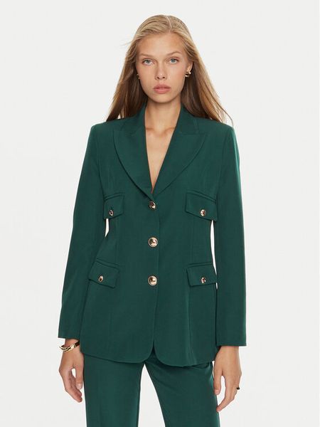 Maryley Marynarka 24IB156/43GU Zielony Regular Fit. Zielone marynarki i żakiety damskie Maryley, s, bez wzorów, z syntetyku. Za 309.99 zł.