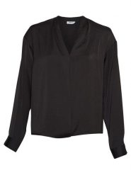 MOSS COPENHAGEN Bluzka "Adienna Maluca" w kolorze czarnym rozmiar: M. Czarne bluzki damskie MOSS COPENHAGEN, m, bez wzorów, bez kołnierzyka, bez ramiączek. Za 100.99 zł.