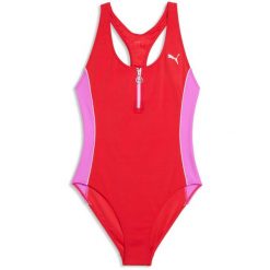 Kostium kąpielowy damskie Puma Swim Women T7 Swimsuit 1p. Czerwone stroje jednoczęściowe damskie Puma, l, bez wzorów. Za 290.00 zł.
