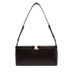 Torebka Elisabetta Franchi. Brązowe torebki klasyczne damskie Elisabetta Franchi, bez wzorów, bez dodatków. Za 1,189.99 zł.