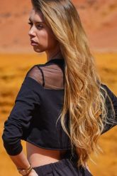 Czarna Krótka Bluza z Siateczkowymi Wstawkami. Czarne bluzy bez kaptura damskie Infinite You, l, z bawełny. Za 174.90 zł.