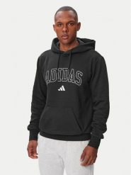 Adidas Bluza Collegiate Script Graphic Hoodie KC7187 Czarny Regular Fit. Czarne bluzy bez kaptura męskie Adidas, m, z bawełny. Za 239.99 zł.