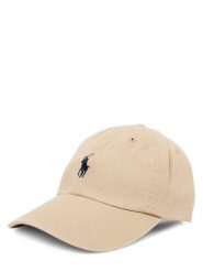Polo Ralph Lauren czapka z daszkiem Mężczyźni Bawełna beżowy, ONE SIZE. Brązowe czapki męskie Polo Ralph Lauren, bez wzorów, z bawełny. Za 349.95 zł.
