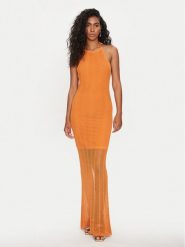 Guess Sukienka codzienna Sophie W4GK24 Z3E60 Pomarańczowy Slim Fit. Brązowe sukienki damskie Guess, na co dzień, m, z aplikacjami, z syntetyku, bez kołnierzyka, bez ramiączek, proste. Za 389.99 zł.