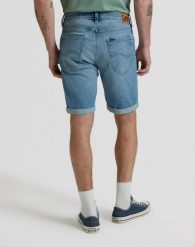 MESKIE SZORTY LEE 5 POCKET SHORT BILLIE 112376920. Szorty męskie Lee, z jeansu, bez kołnierzyka. Za 149.99 zł.