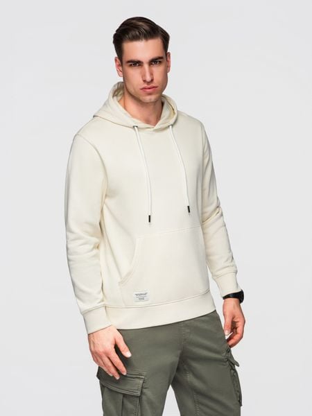 Męska bawełniana bluza dresowa BASIC kangurka z kapturem OM-SSBN-0270 - - Rozmiar: XXL. Brązowe bluzy z kapturem męskie Ombre Clothing, m, z bawełny. Za 169.99 zł.