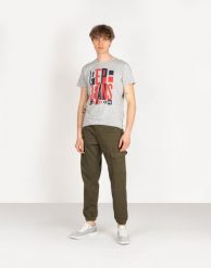Pepe Jeans Spodnie "Landan" | PM211430 | Landan | Mężczyzna | Khaki. Brązowe spodnie materiałowe męskie Pepe Jeans, bez wzorów, z bawełny. W wyprzedaży za 239.00 zł.