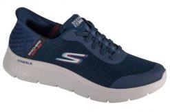 Buty sportowe Sneakersy męskie, Slip-Ins: Go Walk Flex - Hands Up. Niebieskie buty sportowe na co dzień męskie Skechers, z materiału, bez zapięcia, trekkingowe. Za 339.99 zł.