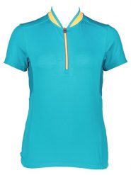 CMP Koszulka kolarska w kolorze turkusowym rozmiar: 34. Niebieskie bluzki sportowe damskie CMP, z materiału, bez kołnierzyka, bez ramiączek. Za 82.95 zł.
