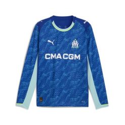 Męska trzecia koszulka z długim rękawem Olympique Marsylia 25/26 PUMA. Niebieskie t-shirty sportowe męskie Puma, m, bez ramiączek, do piłki nożnej. Za 479.00 zł.