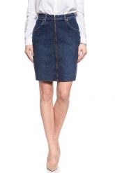 SPÓDNICA JEANSOWA WRANGLER HIGH ZIP SKIRT DEEP OCEAN W257WB86X 112128011. Niebieskie spódniczki damskie Wrangler, xs, bez wzorów, z jeansu, klasyczne, maxi, proste. W wyprzedaży za 69.99 zł.