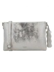 Charm Skórzana torebka w kolorze srebrnym - 26 x 19 x 3 cm rozmiar: onesize. Szare torebki klasyczne damskie Charm, bez wzorów, z materiału, bez dodatków. Za 152.99 zł.