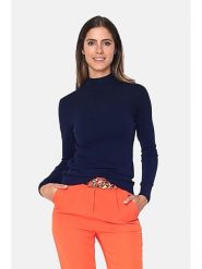 C& Jo Sweter w kolorze granatowym rozmiar: 38. Niebieskie golfy damskie C& Jo, bez wzorów, z kaszmiru, bez ramiączek. Za 168.46 zł.