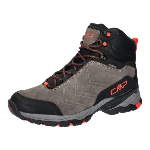 Buty trekkingowe męskie CMP Melnick Mid Wp Waterproof. Brązowe buty trekkingowe męskie CMP, z materiału, za kostkę, bez zapięcia, trekkingowe. Za 518.00 zł.