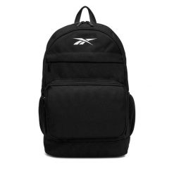 Plecak Reebok. Czarne plecaki damskie Reebok, bez wzorów, sportowe. Za 129.99 zł.