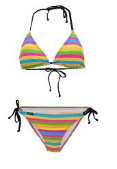 Beco Pop Colour Triangle Bikini | Miseczka B | Wielokolorowy. Brązowe bikini damskie Beco, bez wzorów. Za 239.99 zł.