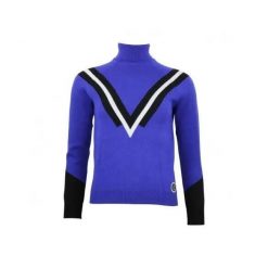 Damski sweter z golfem Peak Mountain Adonie. Niebieskie golfy damskie Peak Mountain, xl, bez wzorów, z nylonu, bez ramiączek. Za 235.00 zł.