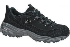 Buty sportowe Sneakersy damskie, Skechers D'Lites-Play On. Czarne buty sportowe na co dzień damskie Skechers, bez wzorów, z materiału, trekkingowe. Za 239.99 zł.
