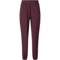 Damskie spodnie dresowe Athlecia Jillnana. Brązowe spodnie sportowe damskie Athlecia, z dresówki, na fitness i siłownię. Za 285.50 zł.