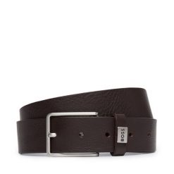 Pasek BOSS. Brązowe paski męskie Boss, bez wzorów. Za 259.99 zł.