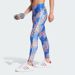 Legginsy adidas x FARM Rio 7/8. Brązowe legginsy damskie Adidas, s, bez wzorów, z materiału, na fitness i siłownię. W wyprzedaży za 182.00 zł.