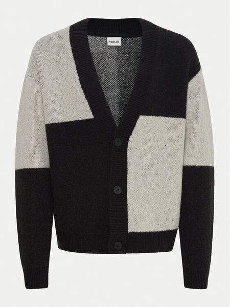 Solid Kardigan Manning 21108282 Czarny Regular Fit. Czarne kardigany męskie !SOLID, m, bez wzorów, z syntetyku, bez kołnierzyka. Za 179.99 zł.