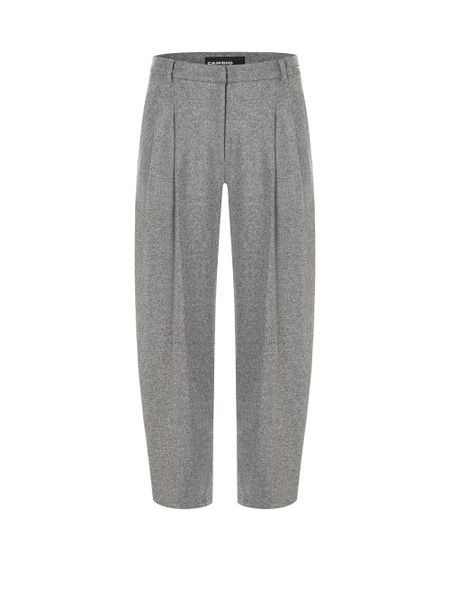 Cambio spodnie plisowane z zawartością wełny - Emilie Kobiety Sztuczne włókno szary, 34. Szare spodnie materiałowe damskie Cambio, bez wzorów, z wełny. Za 649.95 zł.