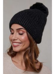 Soft Cashmere Czapka w kolorze czarnym rozmiar: onesize. Czarne czapki zimowe damskie Soft Cashmere, z kaszmiru. Za 101.70 zł.
