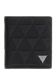 Guess Portfel SMTOTE LEA22 Czarny. Czarne portfele męskie Guess, z aplikacjami, ze skóry. Za 237.99 zł.