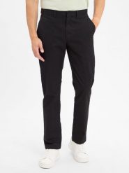Tommy Hilfiger spodnie chino - Denton Mężczyźni Bawełna czarny, 33-32. Czarne spodnie materiałowe męskie Tommy Hilfiger, bez wzorów, z bawełny. Za 499.95 zł.