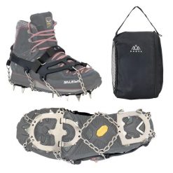Raczki na buty KADVA Cerro. Brązowe buty trekkingowe męskie KADVA, na zimę, z materiału, bez zapięcia, trekkingowe. Za 99.99 zł.