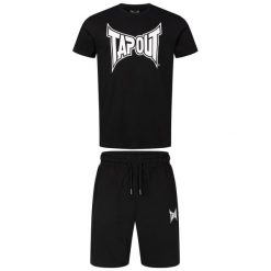 Zestaw koszulka i spodenki Tapout Fallon. Czarne szorty męskie TAPOUT, bez wzorów, z bawełny. Za 243.50 zł.