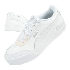 Buty sportowe damskie Puma Carina Lift. Białe buty sportowe na co dzień damskie Puma, bez wzorów, ze skóry ekologicznej, trekkingowe. Za 149.00 zł.