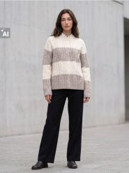 Sweter z domieszką wełny i alpaki - Inny. Swetry klasyczne damskie Sinsay, l, z wełny, bez kołnierzyka. Za 59.99 zł.