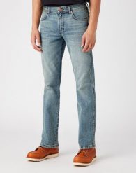 WRANGLER TEXAS MĘSKIE SPODNIE JEANSOWE GRID INDIGO W1215929Y 112145766. Niebieskie spodnie materiałowe męskie Wrangler, bez wzorów, z jeansu. Za 229.99 zł.