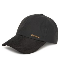 Czapka z daszkiem Barbour. Czarne czapki męskie Barbour, bez wzorów. Za 249.99 zł.