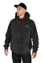 Bluza z kapturem z pełnym zamkiem błyskawicznym Fox Rage Sherpa. Czarne bluzy z kapturem męskie FOX, na zimę, s, z bawełny. Za 405.00 zł.