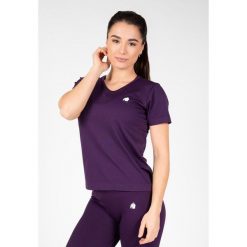 Koszulka bezszwowa fitness damska Gorilla Wear Neiro. Zielone bluzki damskie GORILLA WEAR, m, bez wzorów, bez ramiączek. Za 191.00 zł.