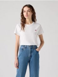 Levi's Koszulka w kolorze białym rozmiar: XL. Białe bluzki damskie Levi's, s, bez wzorów, z bawełny, bez kołnierzyka. Za 61.17 zł.