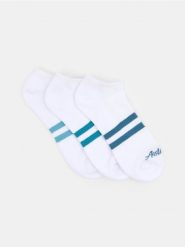 Krótkie skarpetki 3 pack - biały. Białe skarpetki męskie Sinsay, bez wzorów. Za 12.99 zł.