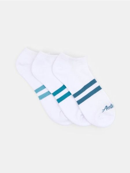 Krótkie skarpetki 3 pack - biały. Białe skarpetki męskie Sinsay, bez wzorów. Za 12.99 zł.