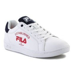 Buty Fila Crosscourt 2 Nt Logo M FFM0195-53032 białe. Białe buty sportowe na co dzień męskie z gumy, bez zapięcia. Za 394.65 zł.