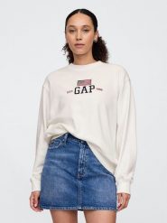 GAP Bluza w kolorze kremowym rozmiar: XL. Brązowe bluzy bez kaptura damskie GAP, xl. Za 136.13 zł.